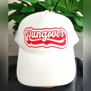 White and Red Trucker Hat